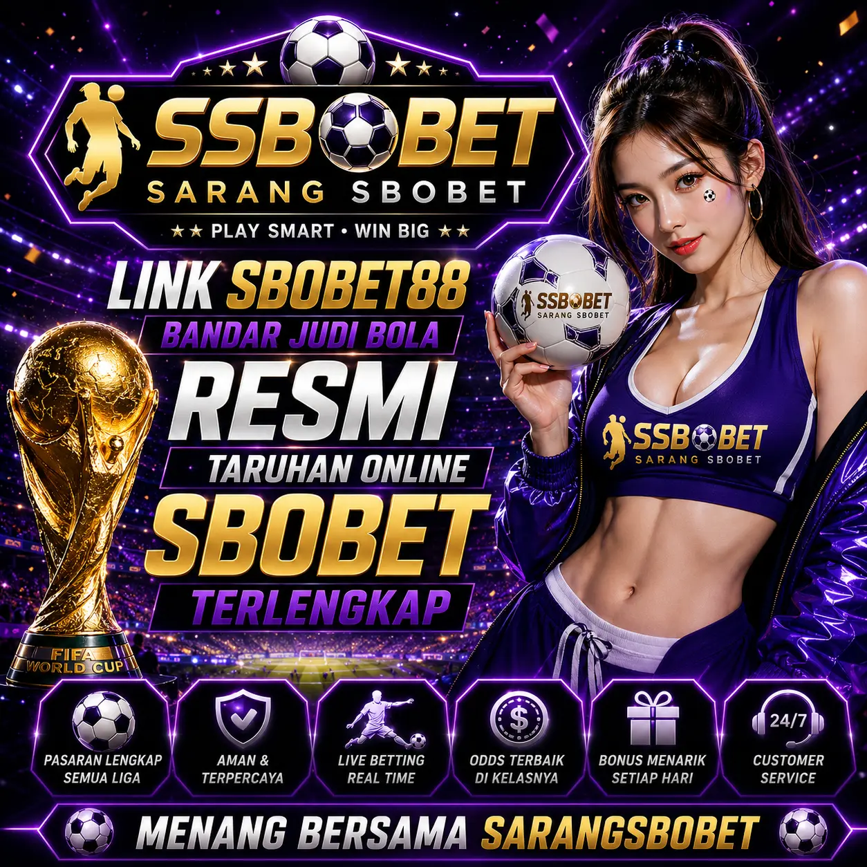 SBOBET88  Judi Bola Mix Parlay No Limit & Link Alternatif Sbobet Anti Blokir | Agen Resmi Partner Piala Dunia 2026